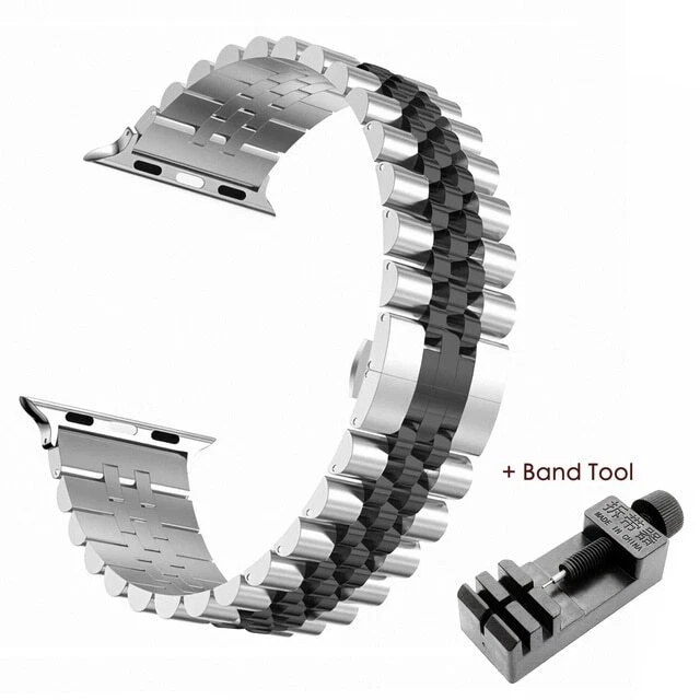 Curved Stainless Steel Solid Metal Bracelet Watch Strap Band Replacement 10-22mm