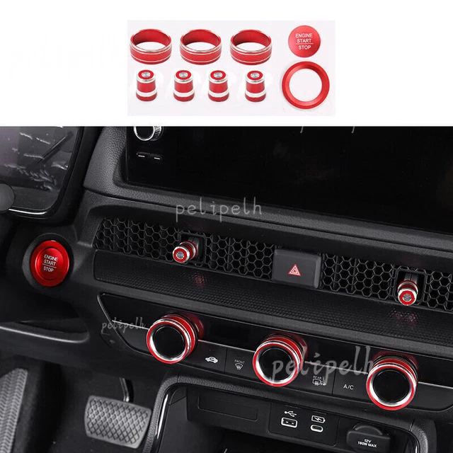 FIT FOR HONDA CRV CRV 20232024 Red Aluminium Console Volume Switch