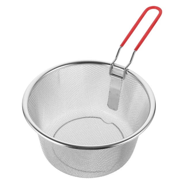Nudelsieb mit Griff, Spinnensieb, Edelstahl, 18cm
