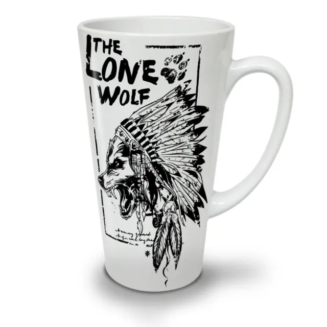 The Lone Wolf Indian NUOVA tazza da caffè tè bianco 12 17 once | Wellcoda