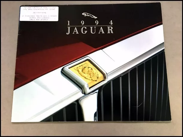 1994 Jaguar XJS XJ6 XJ12 28-page BIG SIZE Original Car Sales Brochure Catalog