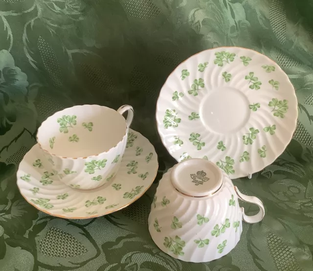 Aynsley “Shamrock” Cup & Saucer Set