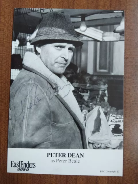 PETER DEAN *Peter Beale* EASTENDERS HAND SIGNED AUTOGRAPH FAN CAST PHOTO CARD