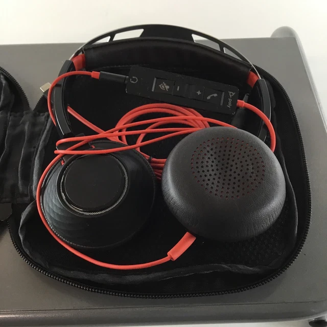 Étui Rigide Pour Casque Plantronics Avec Mousqueton Diamant Noir – Neuf