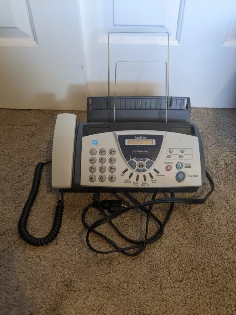 UNTESTED AS IS - Brother FAX-575 Personal Plain Paper Fax with Phone and Copier