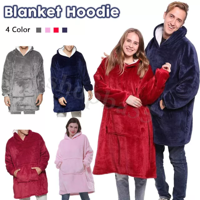 Hoodie Blanket Oversized Big Hooded Ultra Plush Sherpa Giant Sweatshirt Blanket