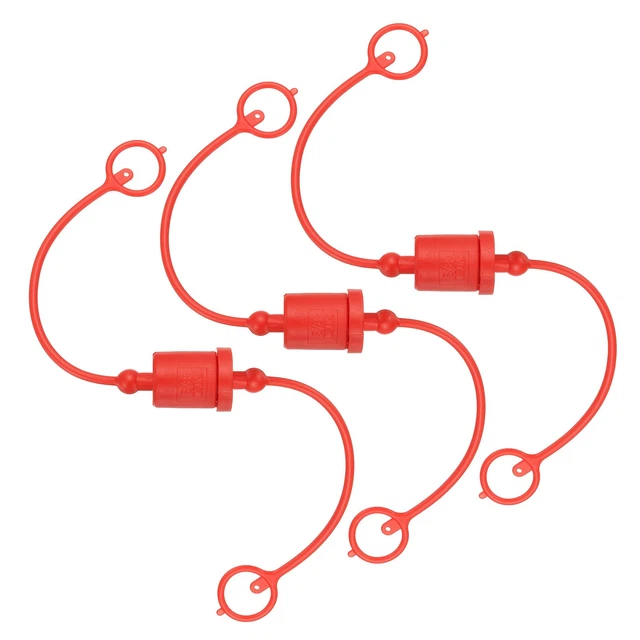 Myqqhbs -A 1/2 Hydraulic Quick Coupler Male Dust Cap And Female Plug Cover Fits Hydraulic Quick Disconnects Coupler
