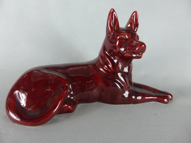 Sculpture Chien Ballon Noir Céramique Style Jeff Koons - 25x38 Cm, Fait Main