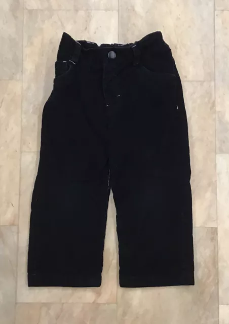 Pantaloni Cherokee Tesco Corde Nere Velluto a coste Scuola Asilo 2 - 3 anni