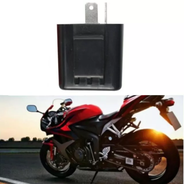 Motorcycle Flasher Relay 12V 2Pin Adjustable Indicator LED Turn Signal