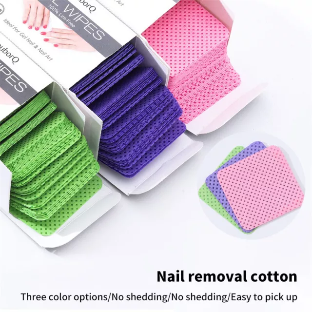 180Pcs Nail Polish Remover Cotton Pads Wipes Manicure Pedicure Cleaning Tool Sp