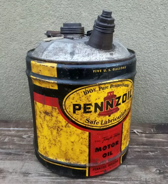 Old PENNZOIL Gas Canister from the 30/40s USA