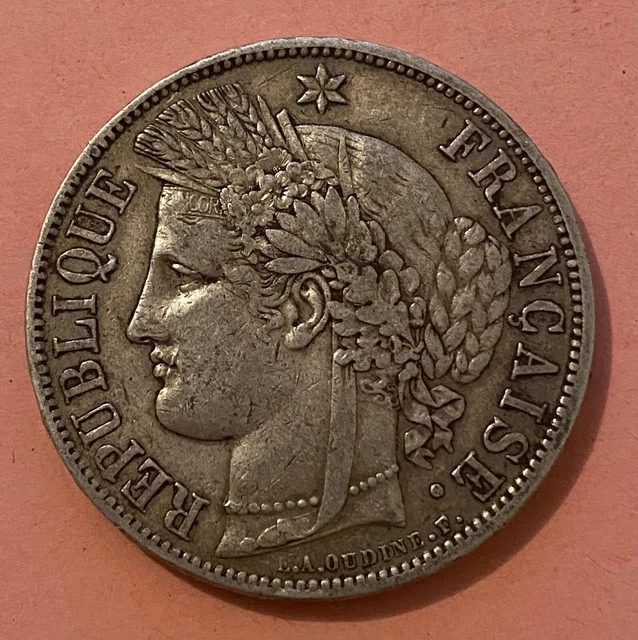 Pièce 5 Francs 1870 A – CERES – Sans Légende – époque Royale Louis XIII à XVI – Collection Numismatique