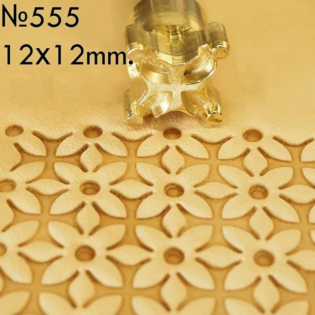 Leather Stamp Tools Stamps Stamping Carving Brass Tool Crafting Punch DIY #555