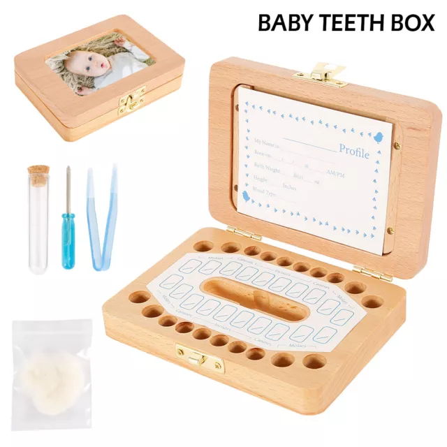 Baby Tooth Storage Box Kids Children Teeth Holder Keepsake Organizer dafa