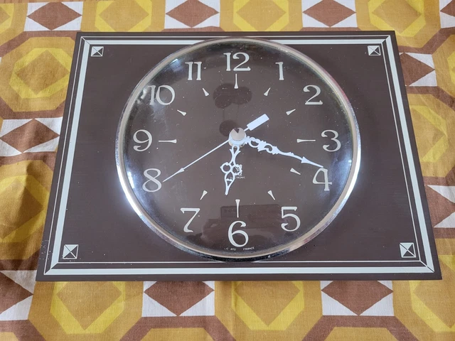 Horloge murale | Pendule murale vintage avec mouvement à quartz 60 cm