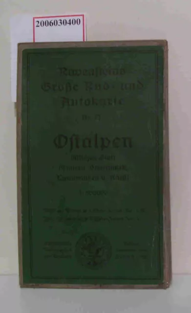 alte Ravensteins Große Rad- und Autokarte Nr. 71 - 1:500 000 Ostalpen östliches