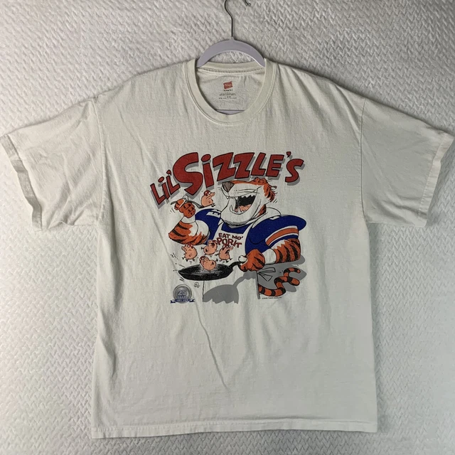 Vtg Y2K 2008 Tiger Rags Auburn vs Arkansas T Shirt Large lol Sizzles
