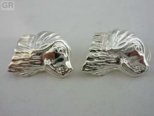 Stunning Sterling Silver Golden Retriever Designer Cufflinks New & Cased