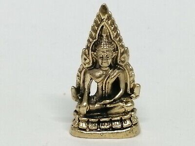 Phra Buddha​ Chinnarat​ Mini​ Statue​ Talisman Sacred​ Bless​ Thai Buddha Amulet