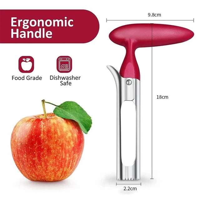 STAINLESS STEEL TWIST Apple Corer Remover Seed Handheld Fruit Core ...
