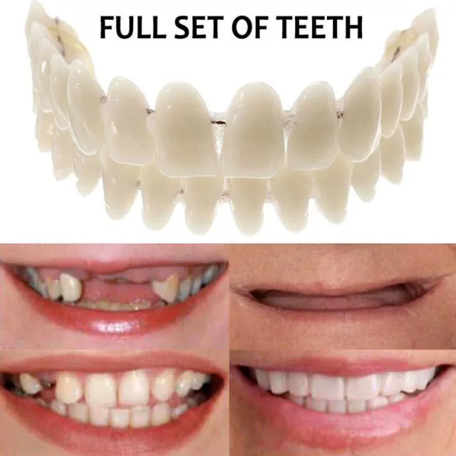 Snap On Veneers Kosmetische Zahnblende Comfort Prothese Falsche Zähne Flex Fit .