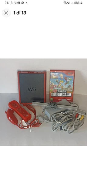 Mini Nintendo Red Color NINTENDO WII MINI_ Red/Black_Console_ Complete+ Super Mario Bros_PAL ...