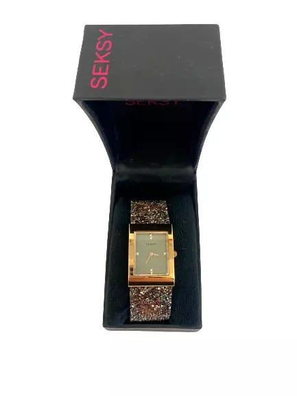 Seksy Rocks Ladies Watch with Swarovski Crystals Sekonda Working Original Box