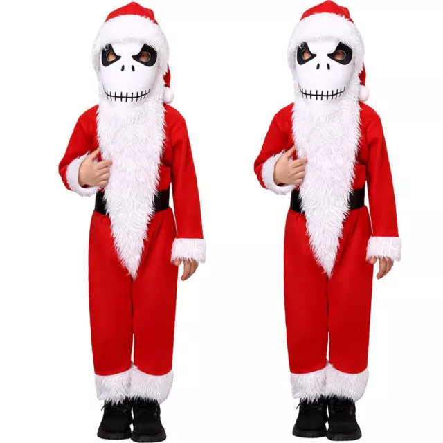 The Nightmare Before Christmas Jack Skellington Kid' Santa Cosplay Party Costume