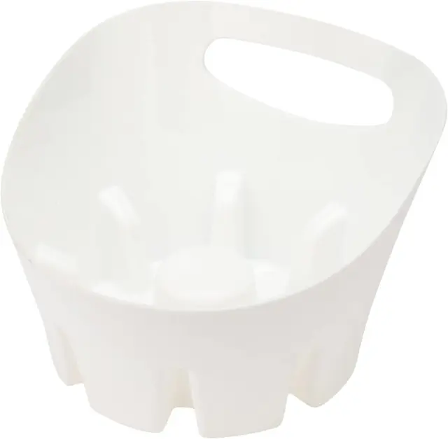 Bandeja de goteo universal de plástico blanco para émbolo de inodoro