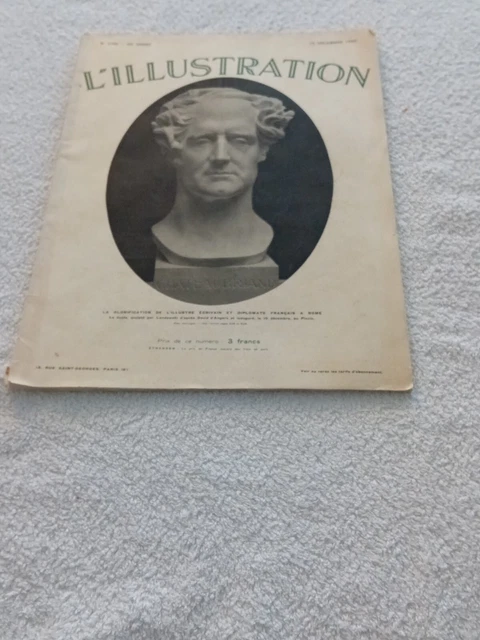 Ancien Journal L'Illustration N°3745 Du 12 Décembre 1914 - Collection - Édition Originale