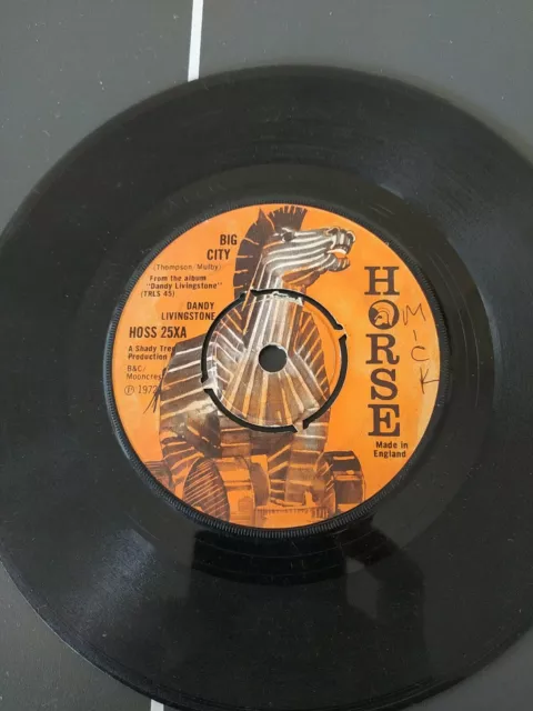 Vinyl Record 7": Dandy Livingstone -  Big City