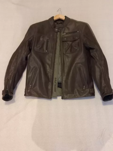 Segura Body Fit Leather Motorcycle Jacket Large