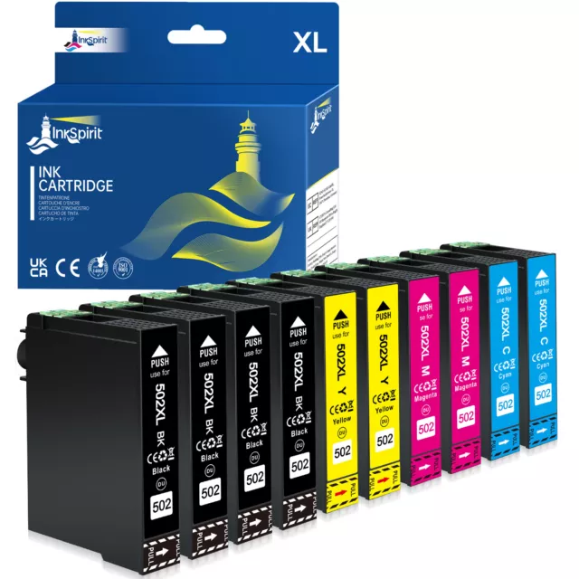 Druckerpatronen für Epson 502XL XP 5100 5105 5155 5150 5115 WF2860DWF WF2865DWF