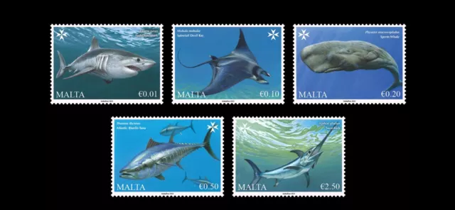 Malta 2023 stamps - Marine Life in the Mediterranean MNH