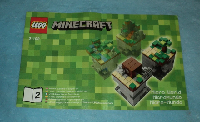LEGO 21102 MINECRAFT Micro World The forest Instruction Manual Book 2 ...