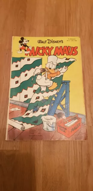 Micky Maus Heft Nr.5 von 1953 (Zustand 2) Original-Heft