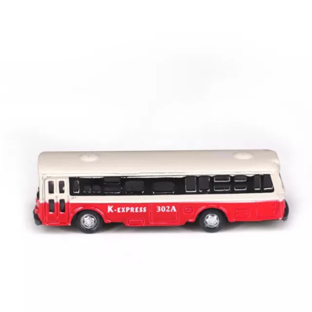 Mini Bus Toy Model Car for Model Railway N Scale Layout Diecast Collectible 2