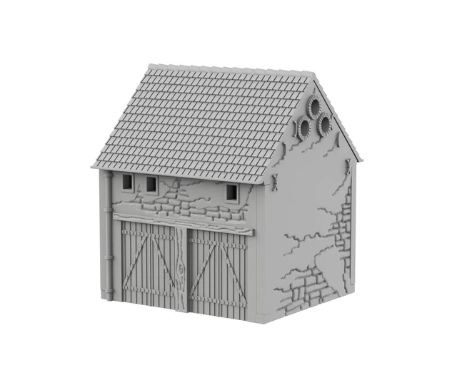 Cafe de Normandy + wall in scale 28mm for game Bolt Action – Creative Vector