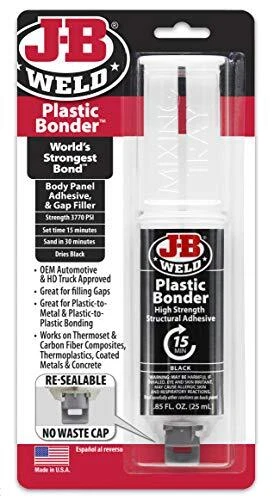 JB Weld Plastic Bonder Industrial Structural Adhesive Syringe Body Panel Glue