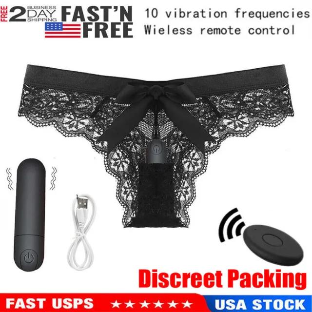 USA Vibrating Panties 10Function Wireless Remote Control Underwear Women Panties