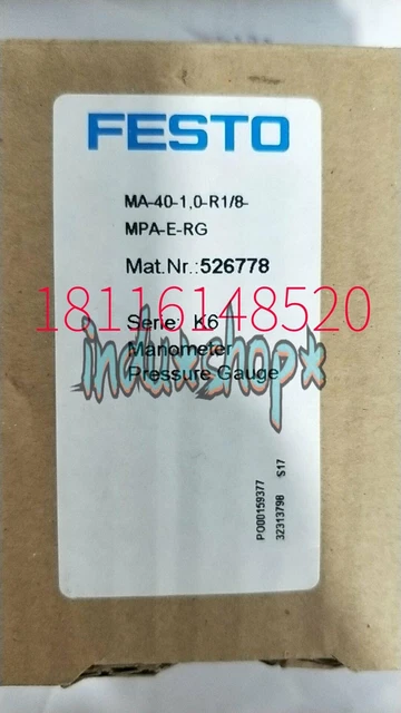 1 pz manometro FESTO MA-40-1.0-R1/8-MPA-E-RG 526778