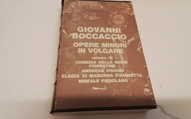 BOCCACCIO, OPERE MINORI IN VOLGARE VOL 3 , RIZZOLI 1971 , 8gn26 BOCCACCIO, OPERE MINORI IN VOLGARE VOL 3 , RIZZOLI 1971 , 8gn26