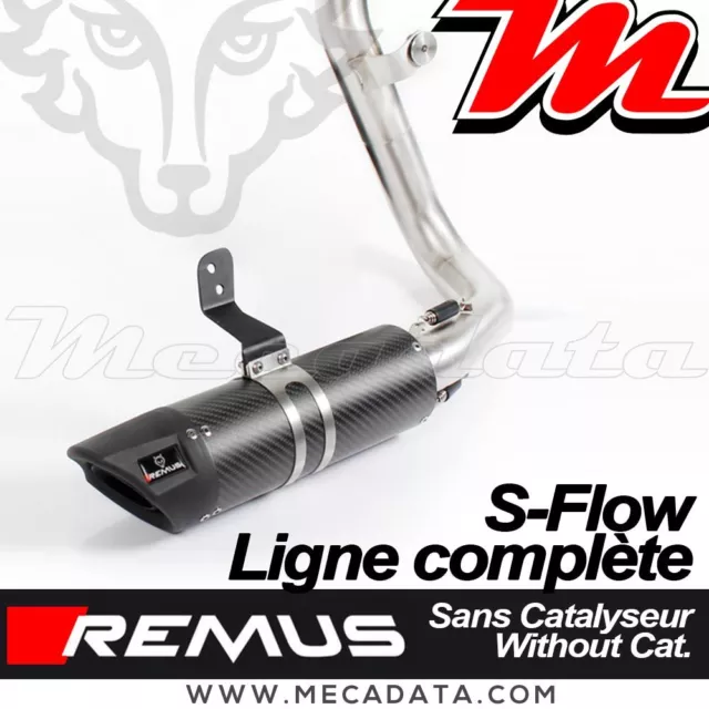 Ligne complète pot échappement REMUS S-Flow sans catalyseur KTM 390 Duke 2017