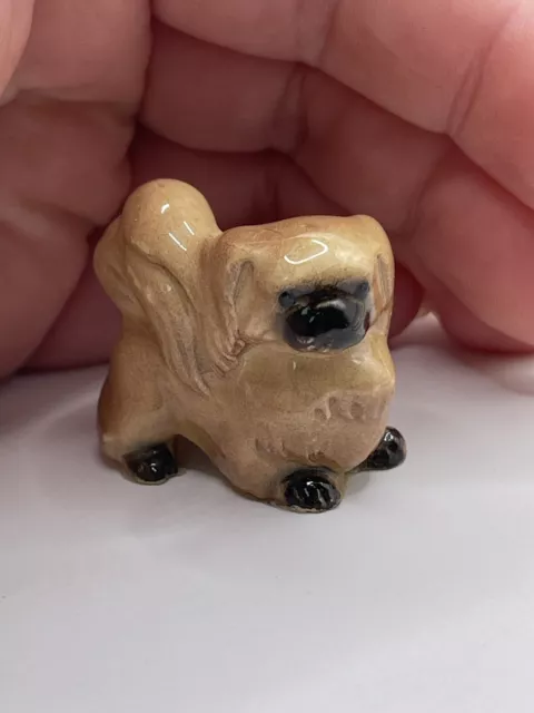 Vintage Hagen Renaker Pekingese Dog Miniature Figurine Tiny Decor Retired**