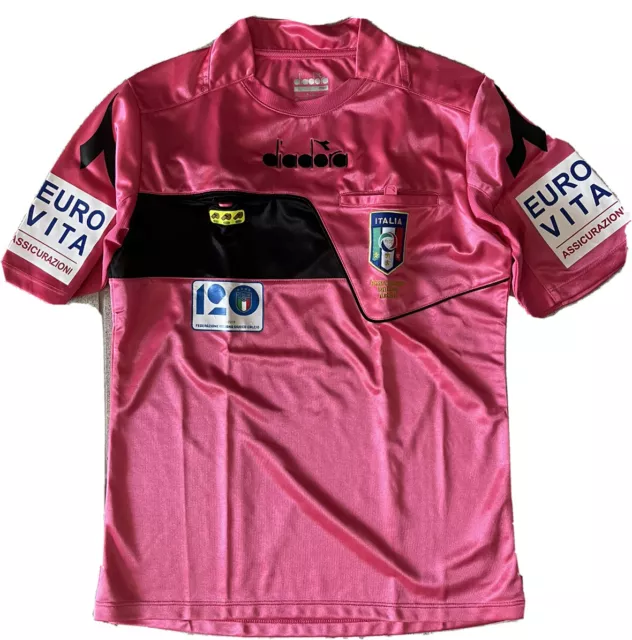 AIA ARBITRO MAGLIA Gara Diadora Rosa 120 Anni EUR 12 99 PicClick IT