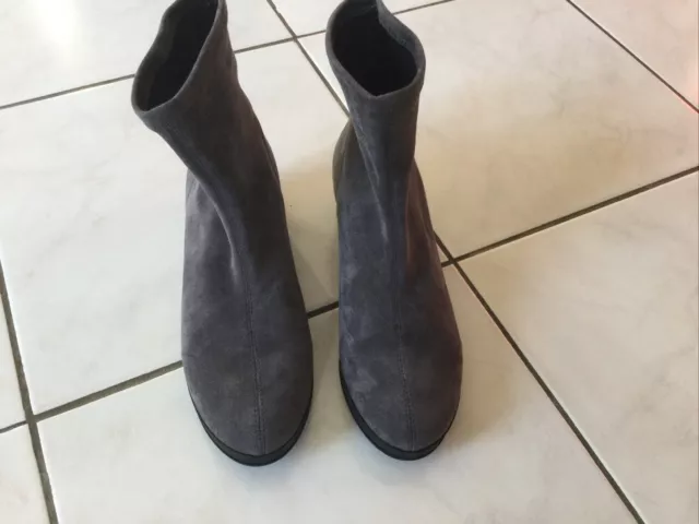 Bottines chaussettes NATHALIA BLANCO pointure 39 grises comme neuves 2
