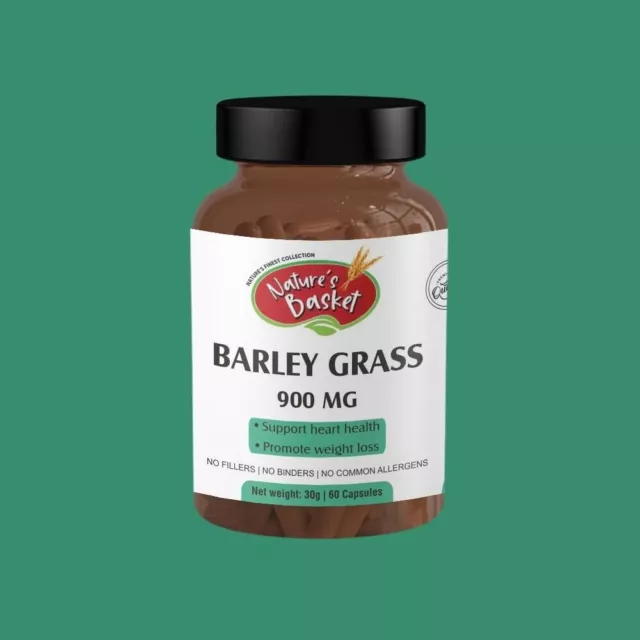 Nature's Basket Barley Grass (Hordeum vulgare) Powder Capsule - 60 Capsules