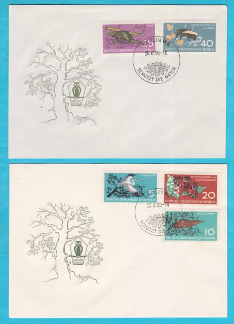 DDR Ersttagsbriefe - 4 Stück - aus dem Jahr 1959 2