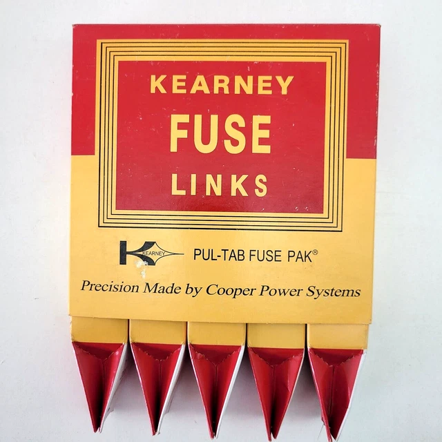Fusible Lien (Fuse Link) Kearney Type 200 - 20 Ampères - Lot De 5 Pièces - New Old Stock (Neuf Ancien Stock)